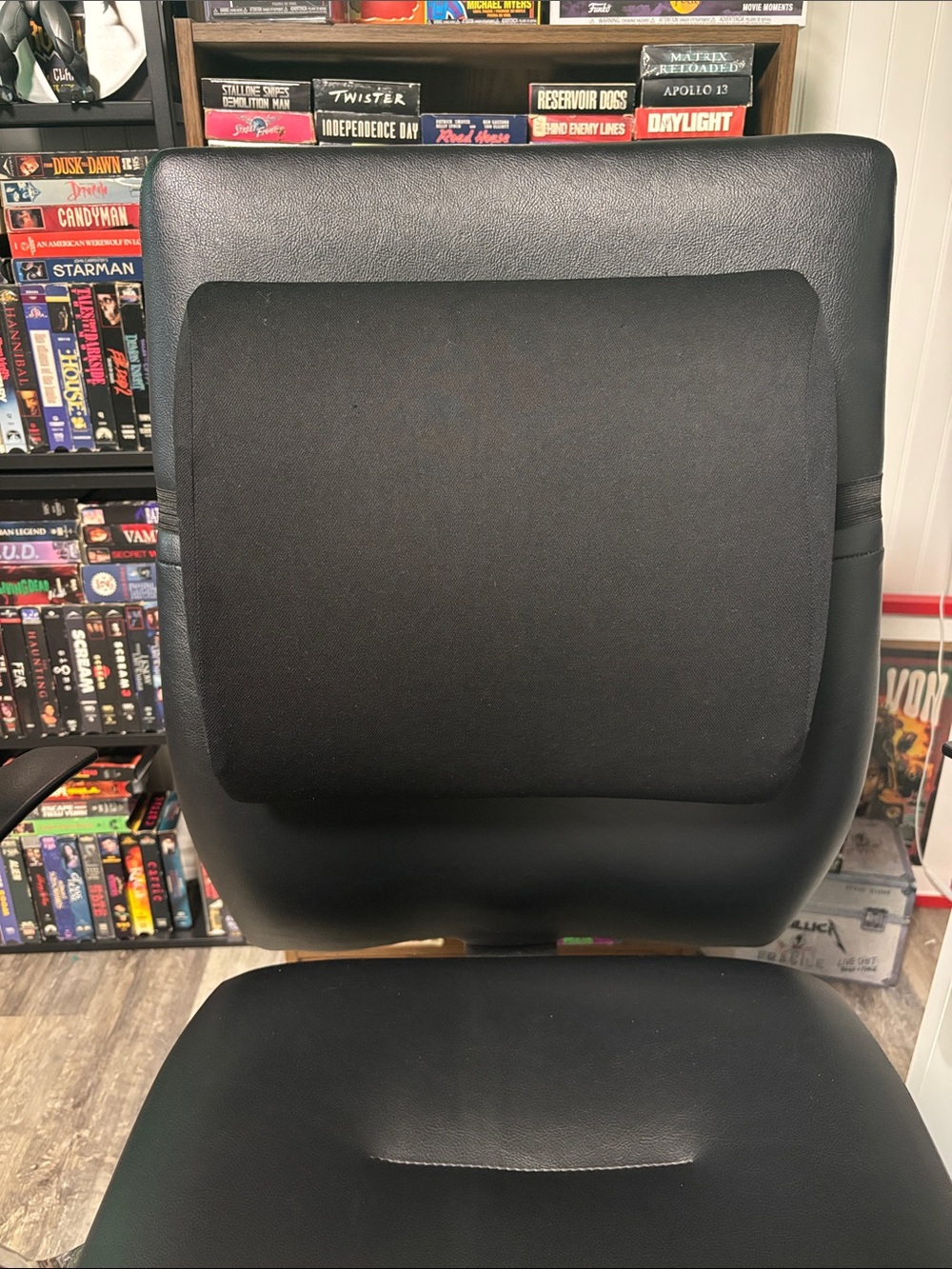Black Lumbar Support Cushion for Office Chair